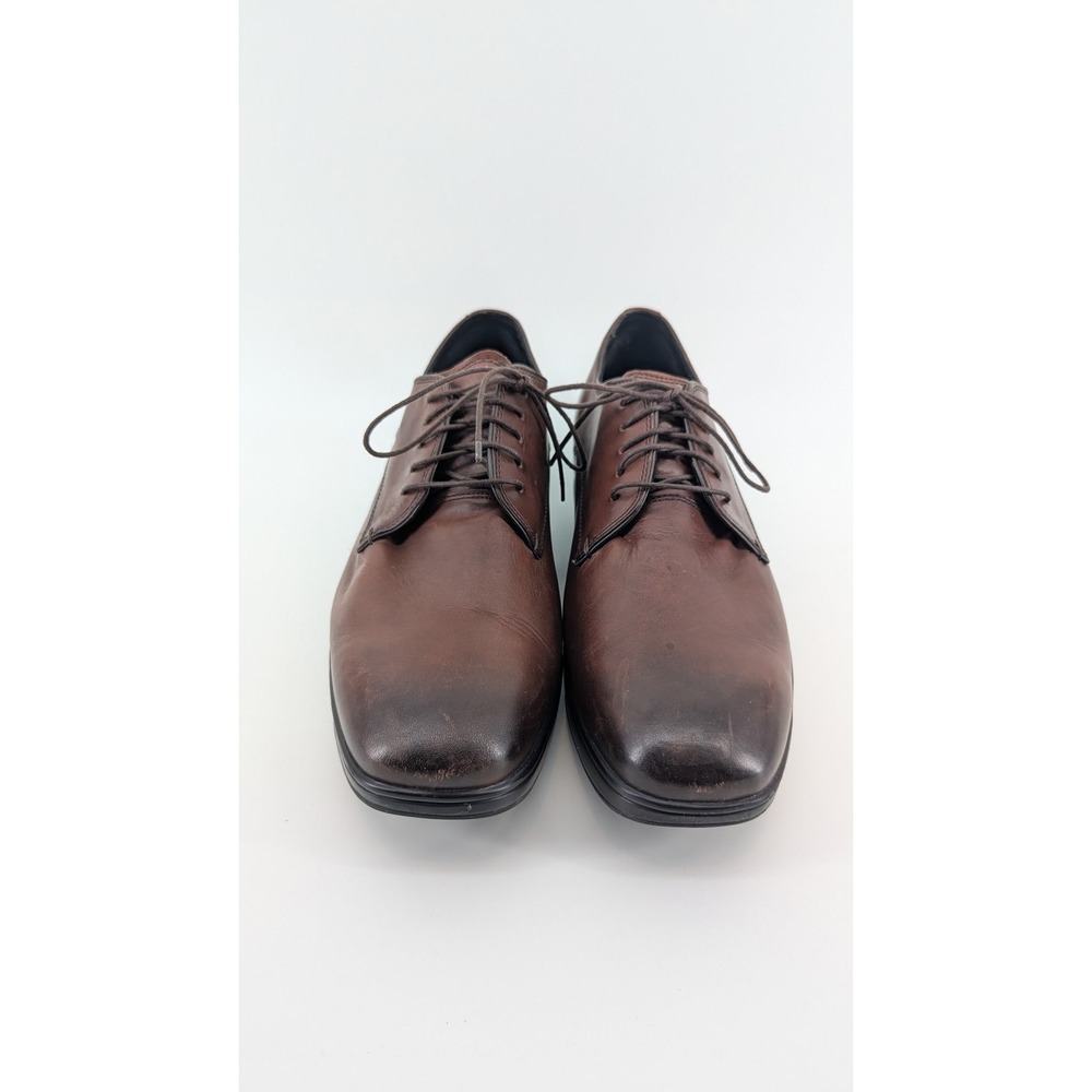 MBT Mens Brown Leather Rocker Sole Oxford Dress Shoes 400245-99 Size 10-10.5